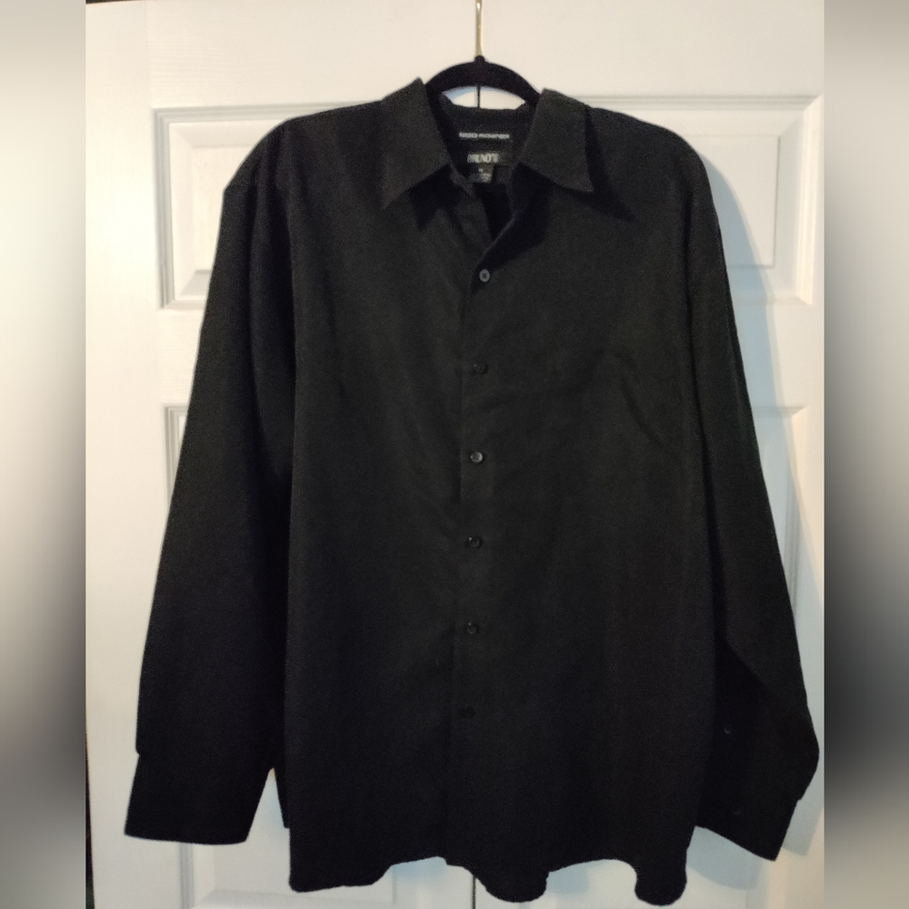 Bruno suede microfiber long sleeve black XL